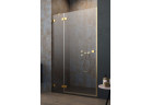 Door shower for recess installation Radaway Essenza Pro Gold DWJ 130, left, 1300x2000mm, gold profil