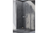 Door for shower cabin Radaway Nes 8 Black KDJ B 100, right, folding, 1000x2000mm, black profil