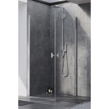 Door for shower cabin Radaway Nes 8 Black KDJ B 100, right, folding, 1000x2000mm, black profil