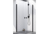 Door for shower cabin Radaway Nes 8 Black KDJ B 100, right, folding, 1000x2000mm, black profil