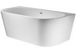 Bathtub wallmounted Corsan Mono XL, 170x80cm, white