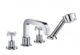Mixer Axor Citterio bath 4-hole do montażu onto tiled surround