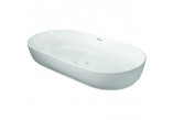 Countertop washbasin Duravit Luv, 80x40cm, oval, WonderGliss, white