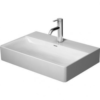 Duravit DuraSquare Compact washbasin 60x40 cm vanity rectangular white 