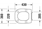 Seat WC Duravit D-Code Compact, 43x35cm, white