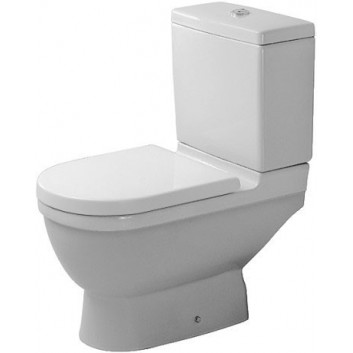 Bowl WC standing Duravit Starck 3, 56x36cm, HygieneGlaze, white