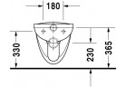 Bowl WC hanging Duravit D-Code, 56x36cm, white