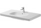 Vanity washbasin Duravit D-Code, 105x48cm, without battery hole, white