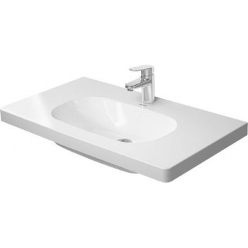 Vanity washbasin Duravit D-Code, 85x48cm, one otwór pod baterię, white