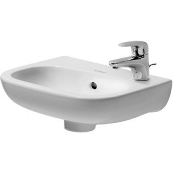 Washbasin wall mounted Duravit D-Code Med, 85x48cm, without battery hole, white