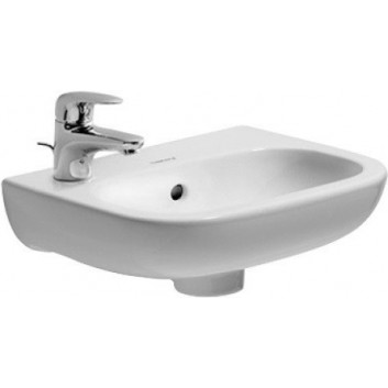 Washbasin wall mounted Duravit D-Code Med, 85x48cm, without battery hole, white