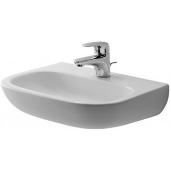 Washbasin wall mounted Duravit D-Code Med, 36x27cm, without battery hole, white
