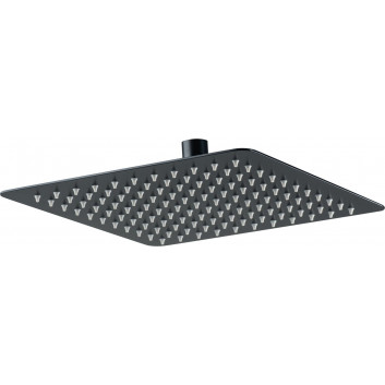 Overhead shower Deante Floks, shower head square, 30x30cm, black mat