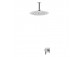 Shower set Bruma Breeze, concealed, overhead shower with arm ściennym 350mm, chrome