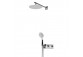 Shower set Bruma Breeze, concealed, overhead shower with arm ściennym 350mm, handshower 3-functional, chrome