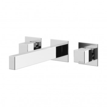 Washbasin faucet 2-hole Bruma Adamastor, concealed, spout 230mm, without pop, chrome