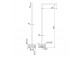 Washbasin faucet freestanding Bruma Adamastor, height 101cm, korek klik-klak, chrome