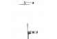 Shower set Bruma Adamastor, concealed, overhead shower 250x250mm with arm ściennym 350mm, handshower 1-functional, chrome