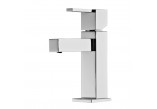 Washbasin faucet Bruma Escudo, standing, single lever, height 158mm, korek klik-klak, chrome