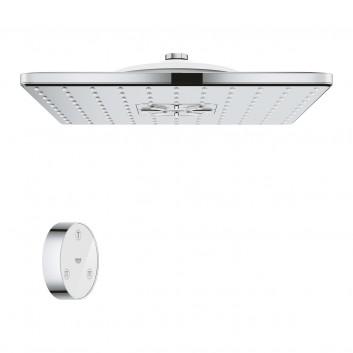 Overhead shower Grohe Rainshower SmartConnect 310, round, średnica 310mm, 2 strumienie, arm wall-mounted 422mm, pilot do zmiany strumienia, chrome