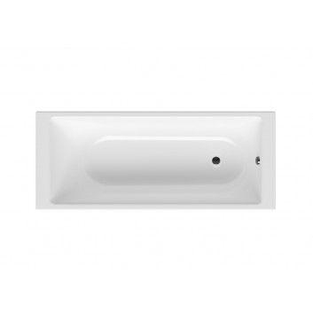 Bathtub rectangular Massi Bonta, 140x75cm, for built-in, white