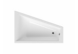 Bathtub rectangular Massi Elega, 190x90cm, for built-in, acrylic, white