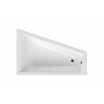 Corner bathtub Massi Furdo, 160x100cm, right, for built-in, acrylic, white