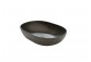 Countertop washbasin Massi Doti, oval, 60x43cm, without overflow, black mat