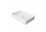 Countertop washbasin Massi Doti, oval, 60x43cm, without overflow, szary mat