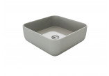 Countertop washbasin Massi Atimo, rectangular, 61x41cm, without overflow, white