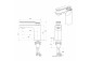 Washbasin faucet Massi Arico, standing, low, chrome