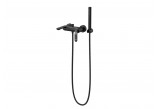 Bath tap Massi Concepcion, wall mounted, spout 170mm, Shower set, black mat
