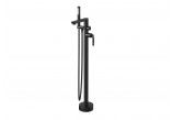 Freestanding bath mixer Massi Concepcion, spout 240mm, Shower set, black mat