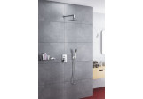 Set prysznicowo-wannowy Excellent Keria, concealed, overhead shower slim 200x200mm, arm wall-mounted 400mm, chrome 