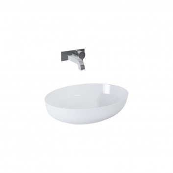 Countertop washbasin Elita Rika, 52x40cm, Ceram White, white