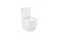 Bowl WC Roca Meridian, bezrantowa, 60x37cm, do kompaktu, przyscienna, white