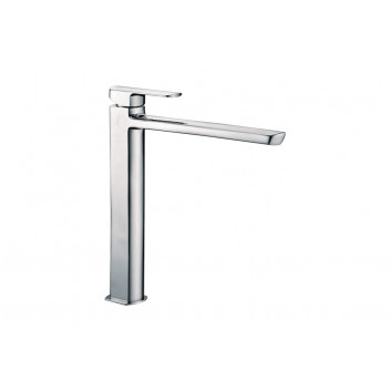 Washbasin faucet Excellent Pride, standing, tall, korek click-clack, chrome