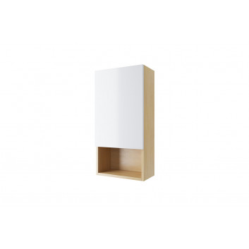 Wall mounted cabinet Excellent Tuto, right, 80x40cm, oak/white