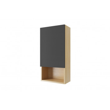 Wall mounted cabinet Excellent Tuto, right, 80x40cm, oak/white