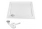 Square acrylic shower tray Rea Savoy, 80x80cm, siphon included, white