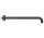 Arm wall-mounted deszczownicy L-400mm Paffoni Stick - black mat