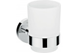 Cup for teeth cleaning Hanshrohe Logis Universal, wall mounted, szklany, chrome