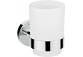 Cup for teeth cleaning Hanshrohe Logis Universal, wall mounted, szklany, chrome