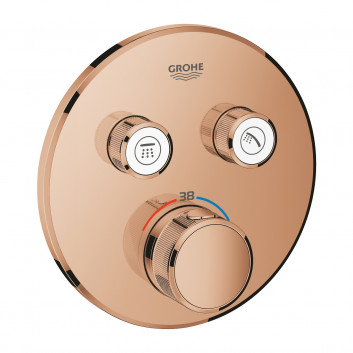 Concealed mixer Grohe Grohtherm SmartControl thermostatic 2-receivers wody, polished nickel