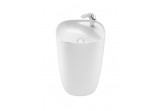 Washbasin standing Roca Beyond, 50x45cm, Finceramic, without overflow, white