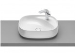 Washbasin wall mounted Roca Beyond, 46x47cm, Finceramic, without overflow, white