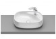 Washbasin wall mounted Roca Beyond, 46x47cm, Finceramic, without overflow, white