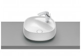 Countertop washbasin Roca Beyond, 46x46cm, Finceramic, without overflow, white