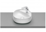 Countertop washbasin Roca Beyond, 59x46cm, Finceramic, without overflow, white