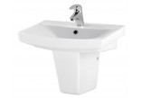 Vanity washbasin Cersanit Carina, 70x44cm, z overflow, white